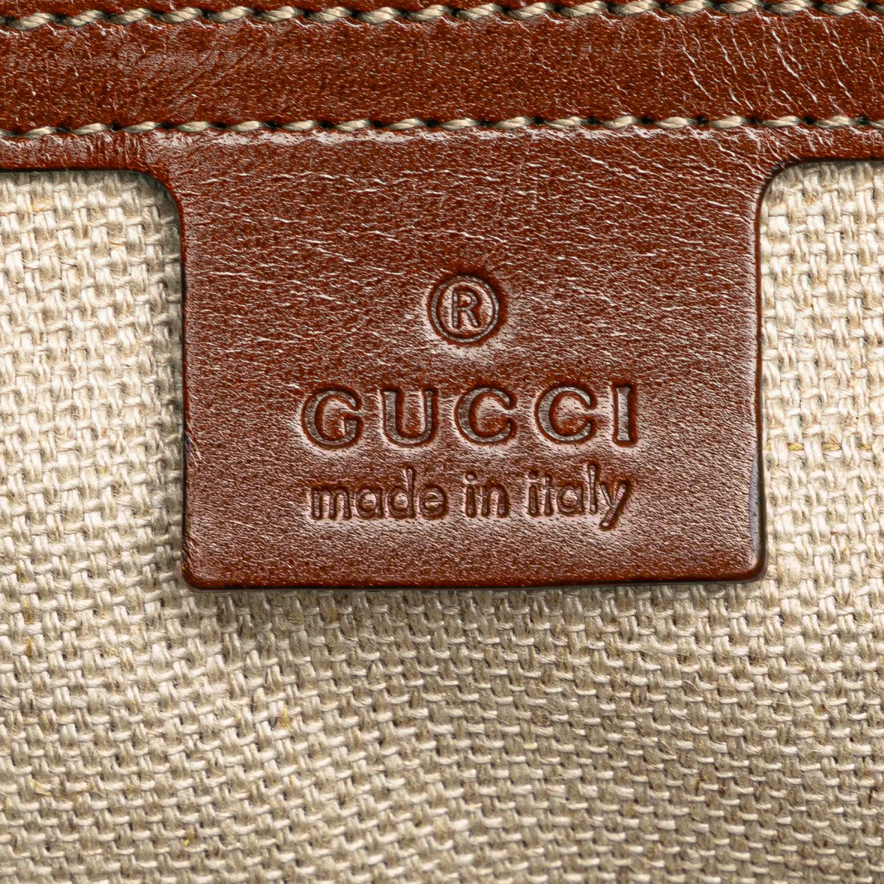 Gucci Diamante Canvas Travel Bag Bruin