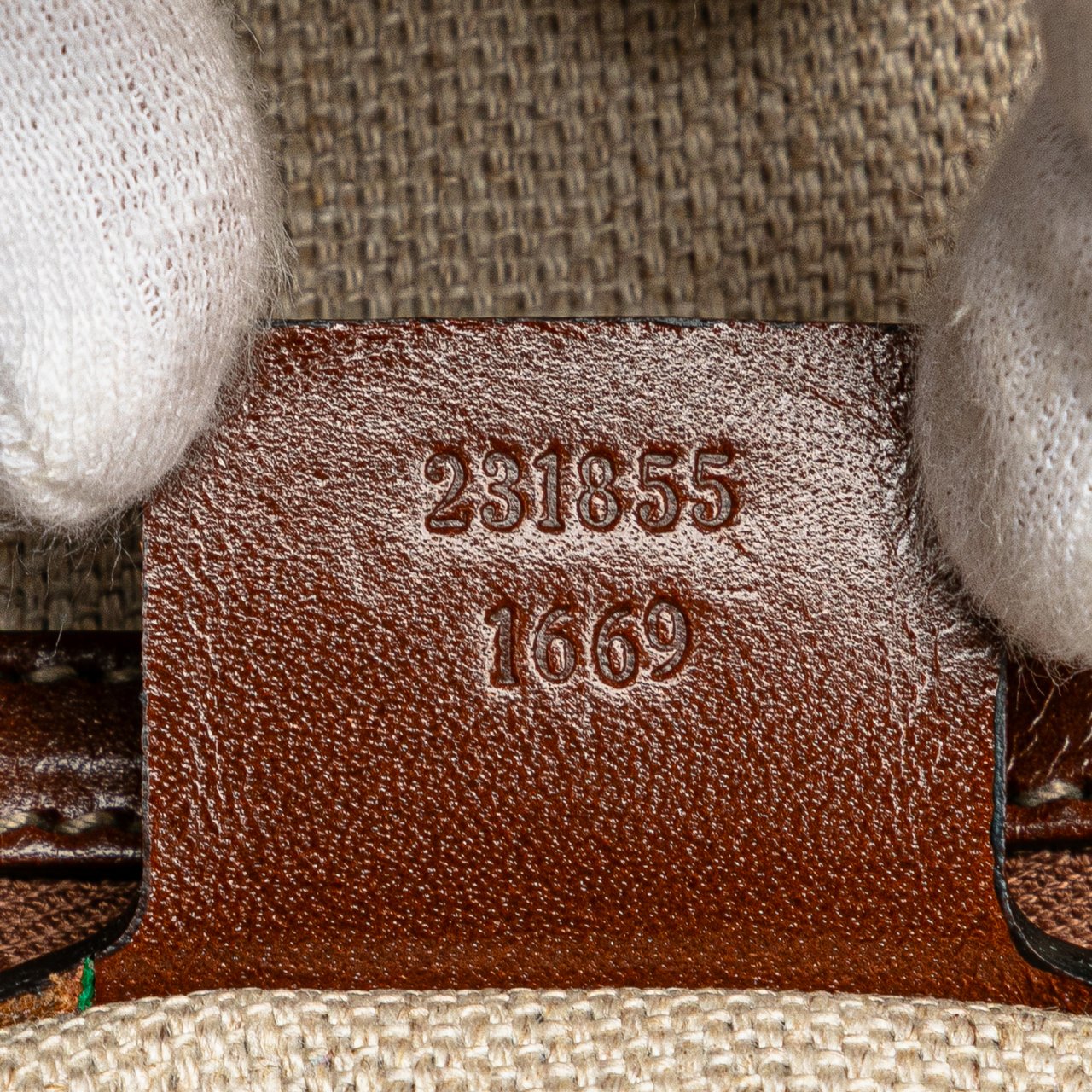 Gucci Diamante Canvas Travel Bag Bruin