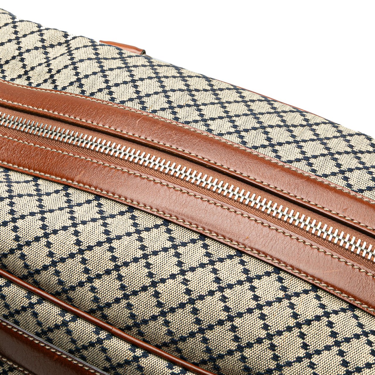 Gucci Diamante Canvas Travel Bag Bruin