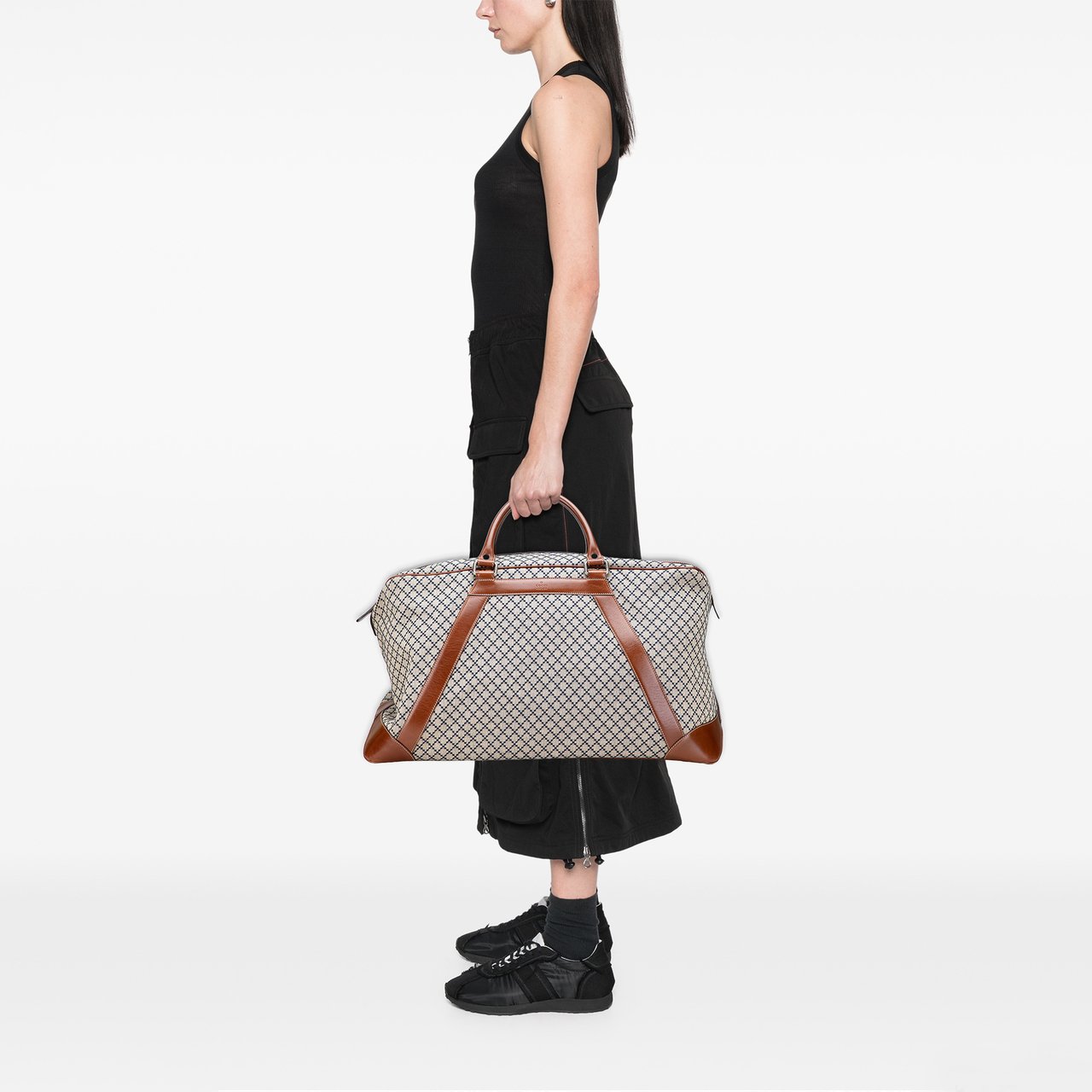 Gucci Diamante Canvas Travel Bag Bruin