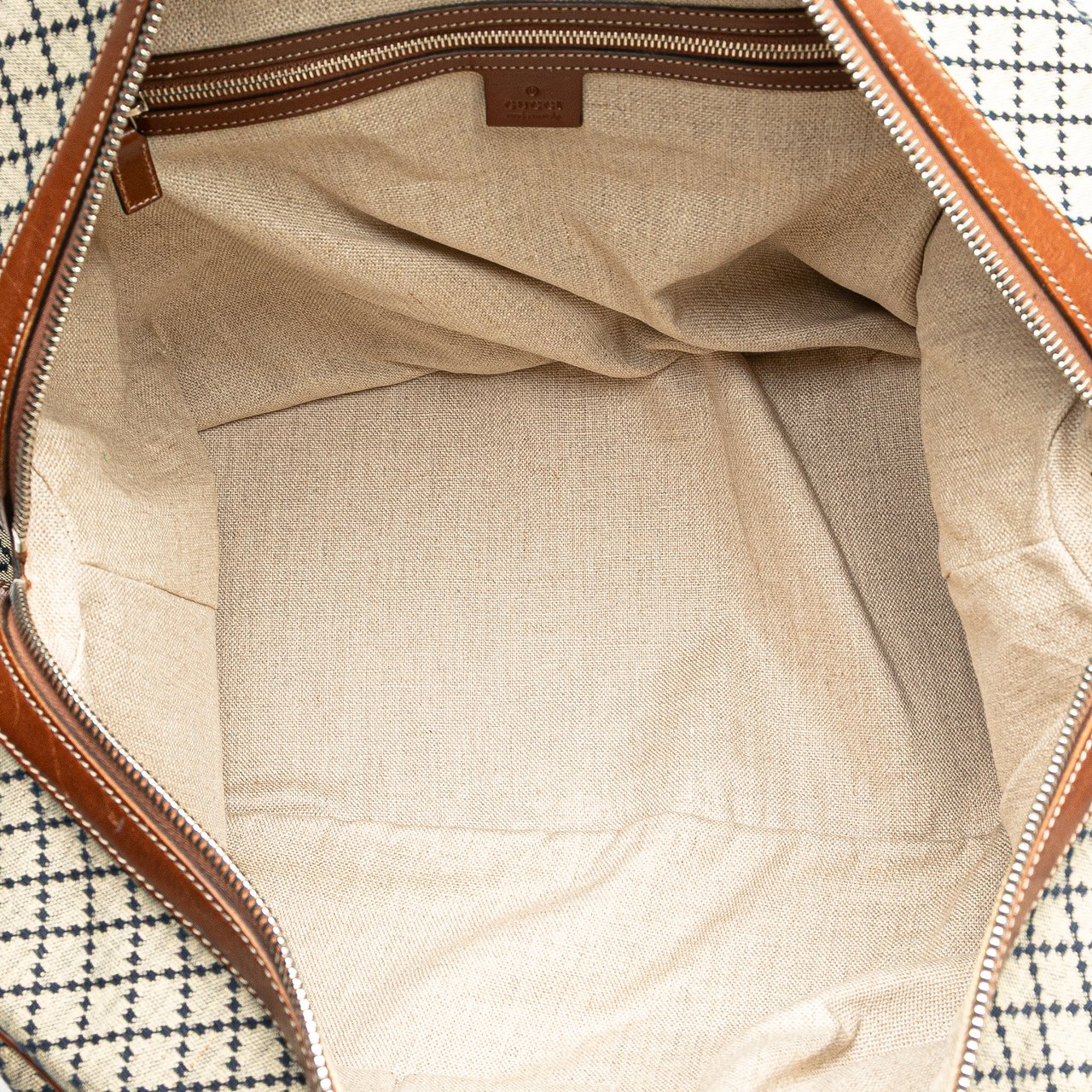 Gucci Diamante Canvas Travel Bag Bruin