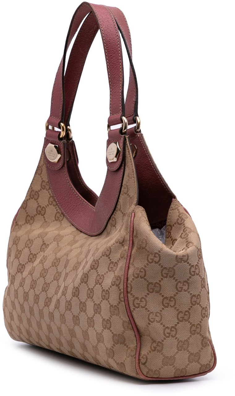 Gucci Medium GG Canvas Charmy Shoulder Bag Bruin