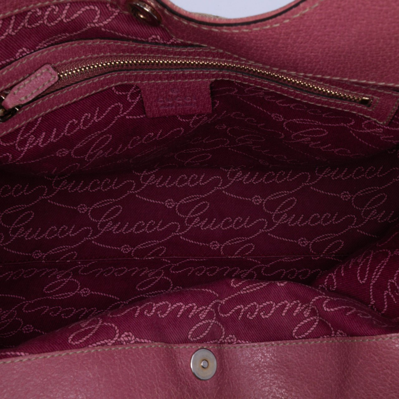 Gucci Medium GG Canvas Charmy Shoulder Bag Bruin