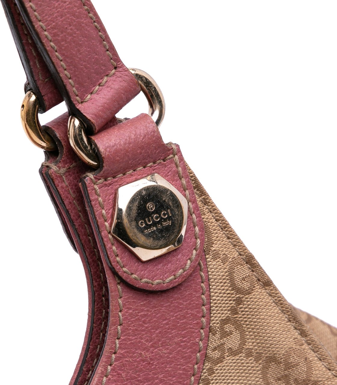 Gucci Medium GG Canvas Charmy Shoulder Bag Bruin