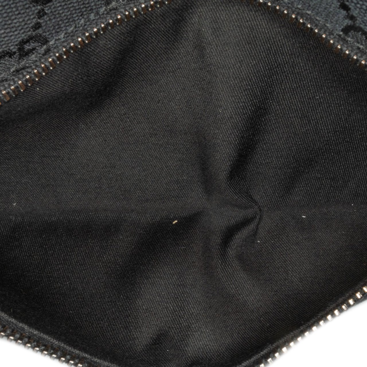 Gucci GG Canvas Double Pocket Belt Bag Zwart