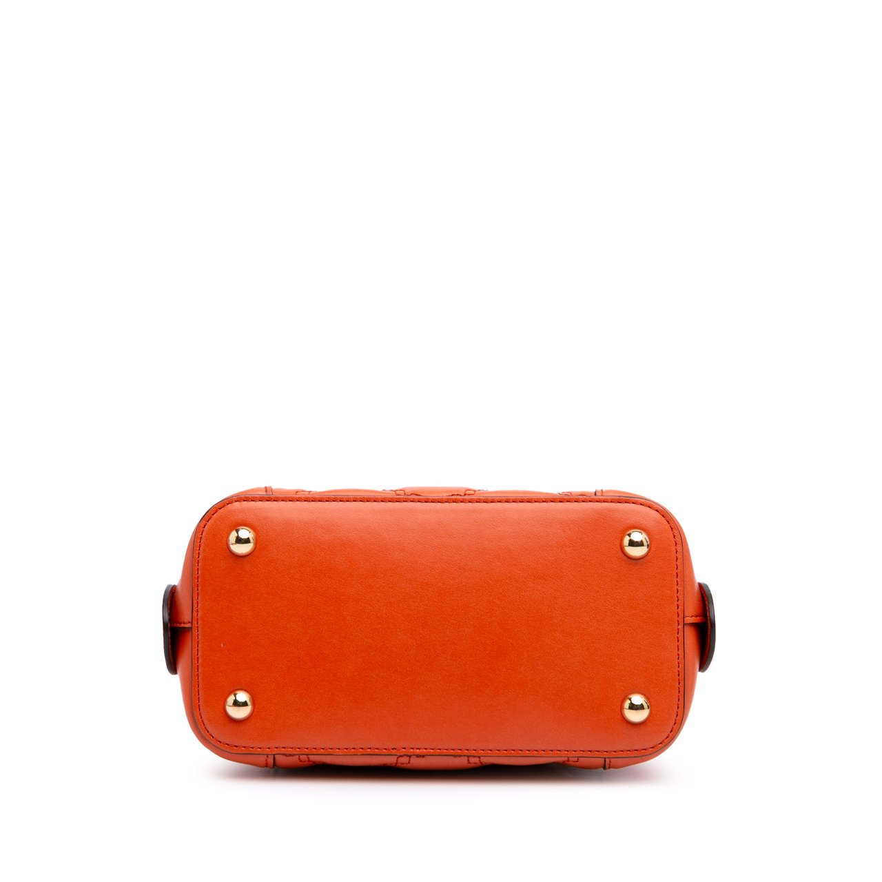 Gucci Mini GG Matelasse Calfskin Top Handle Bag Oranje