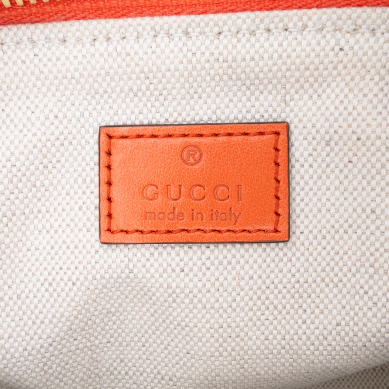Gucci Mini GG Matelasse Calfskin Top Handle Bag Oranje