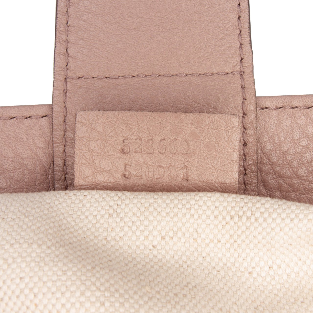 Gucci Medium Calfskin Bamboo Shopper Satchel Roze