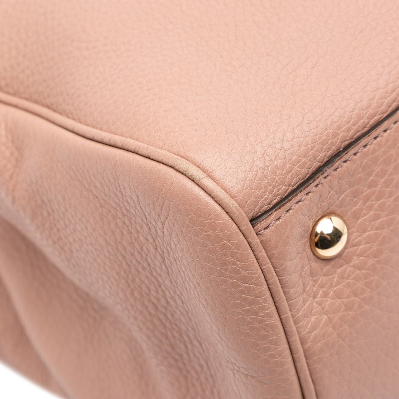Gucci Medium Calfskin Bamboo Shopper Satchel Roze