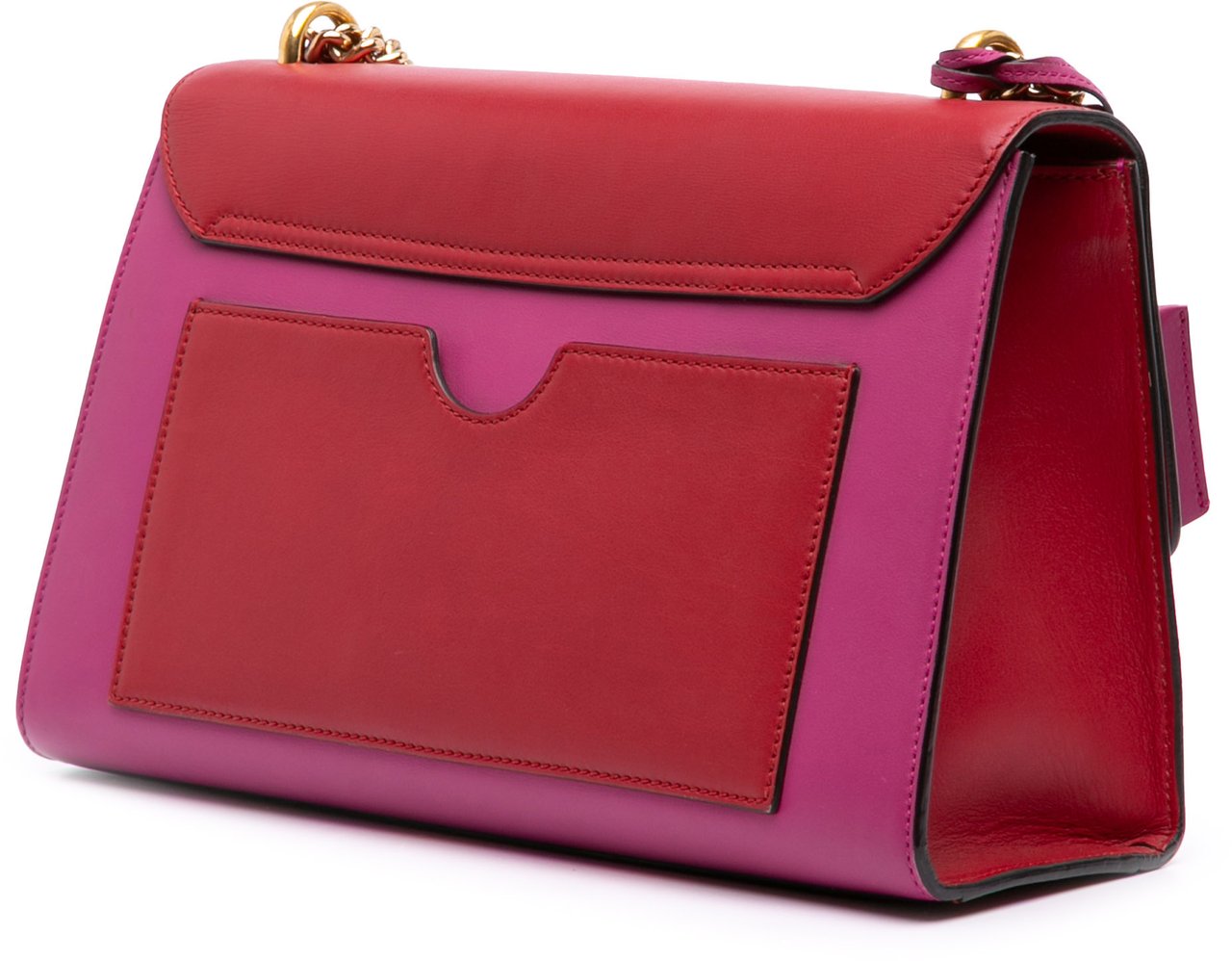 Gucci Medium Bicolor Leather Padlock Shoulder Bag Roze
