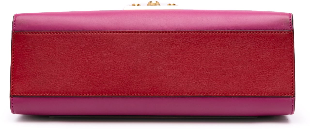 Gucci Medium Bicolor Leather Padlock Shoulder Bag Roze