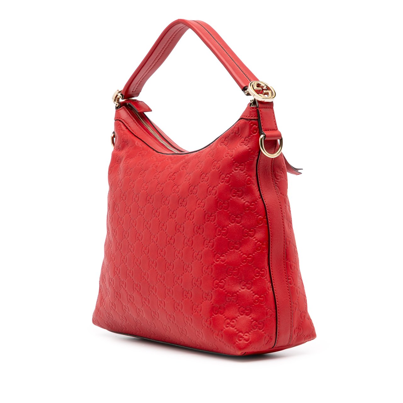 Gucci Guccissima Miss GG Satchel Rood