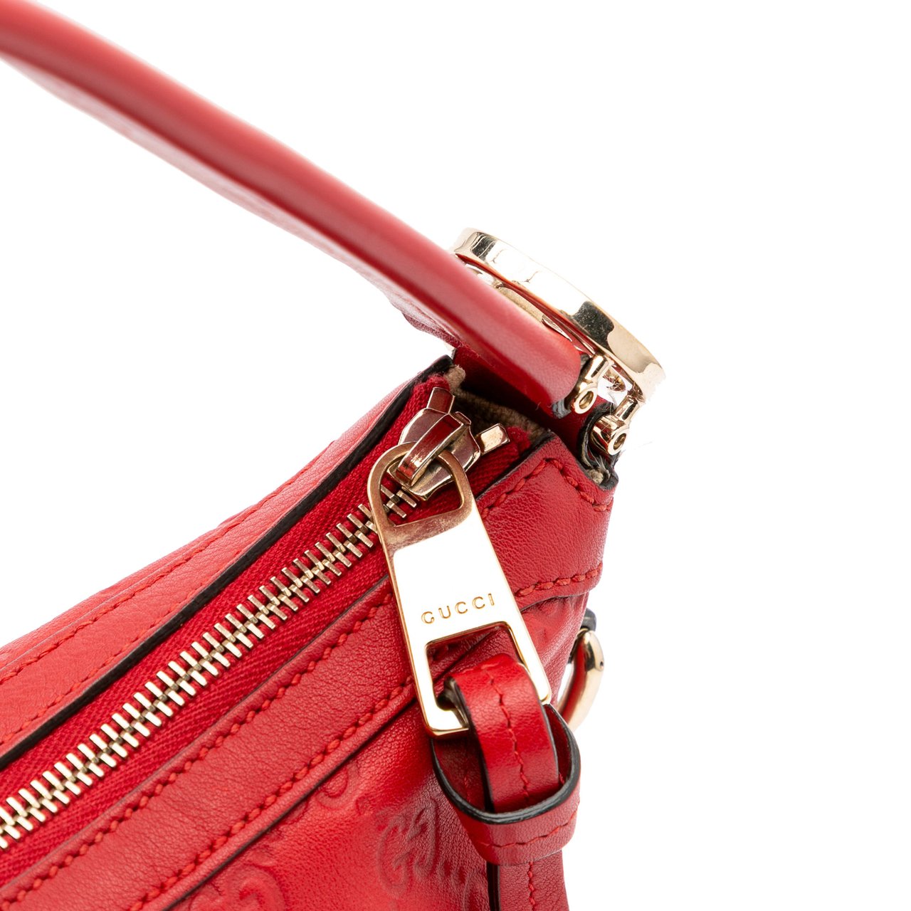 Gucci Guccissima Miss GG Satchel Rood