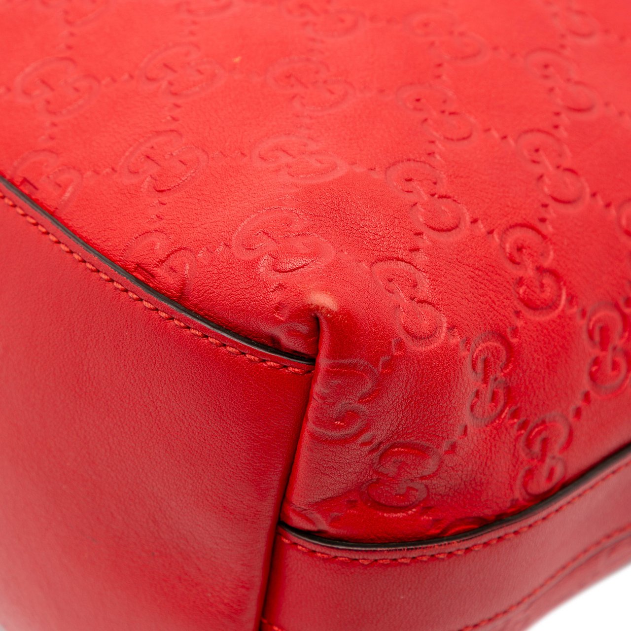 Gucci Guccissima Miss GG Satchel Rood