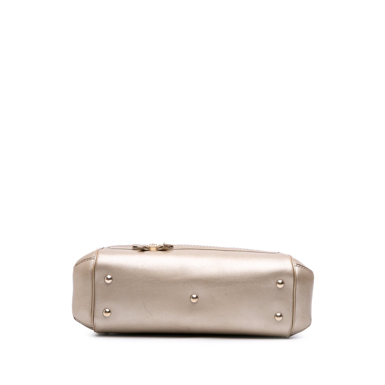 Gucci Metallic Guccissima Mayfair Satchel Goud
