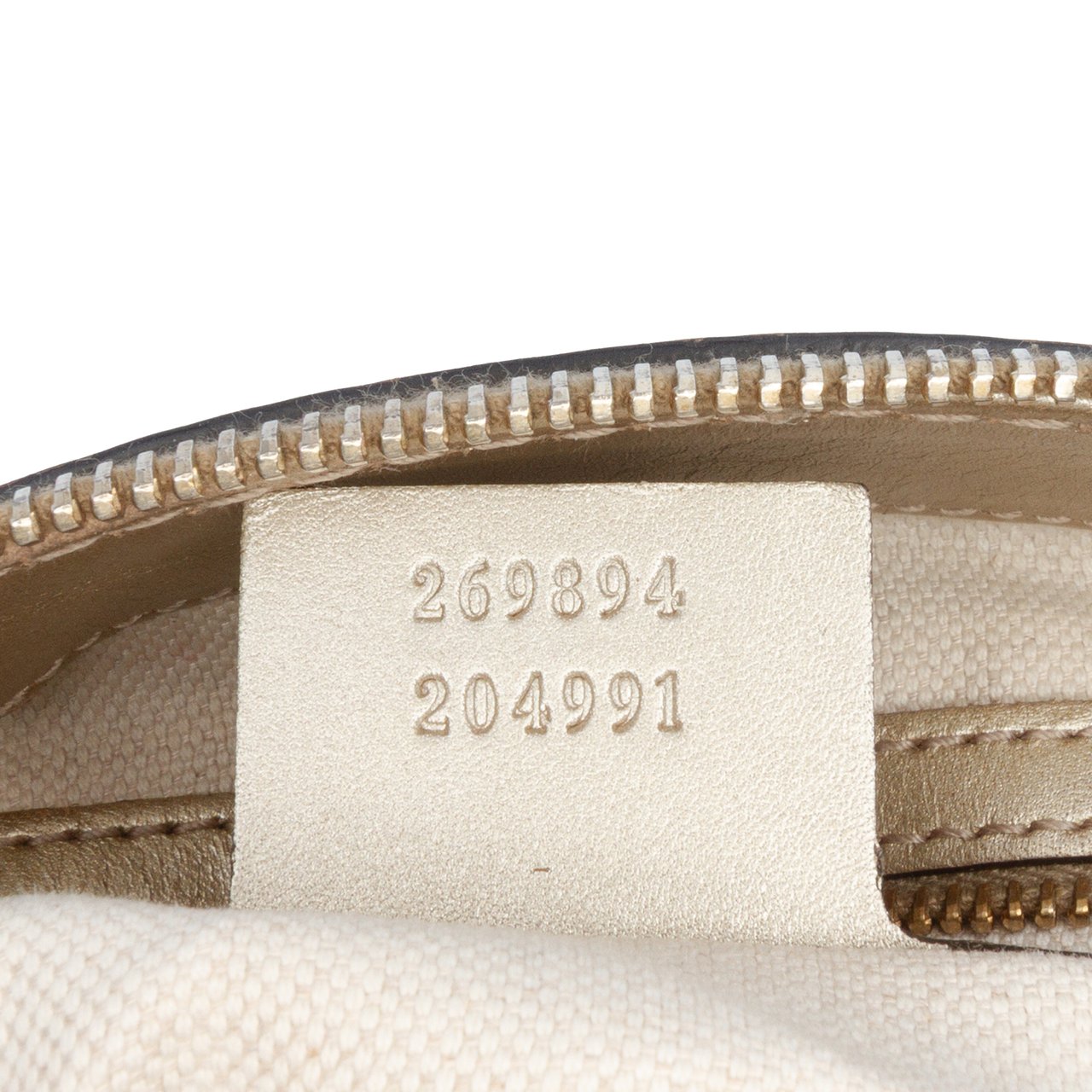 Gucci Metallic Guccissima Mayfair Satchel Goud