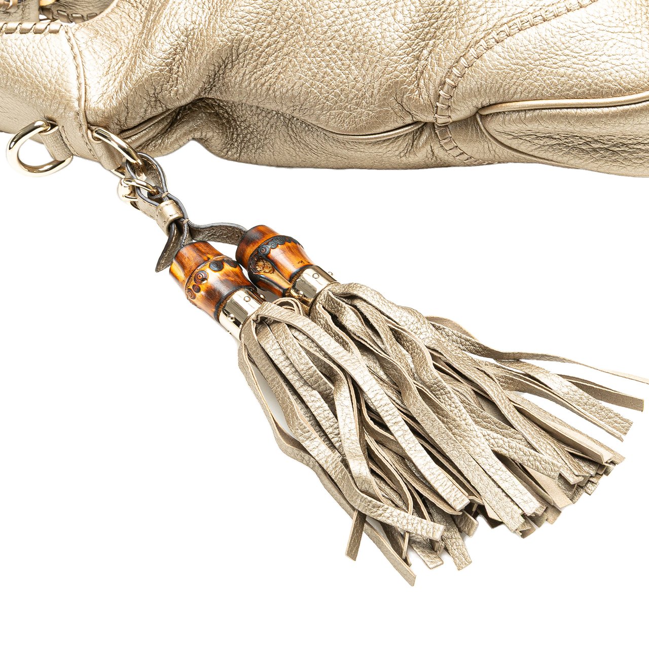 Gucci Medium Calfskin New Jackie Satchel Goud