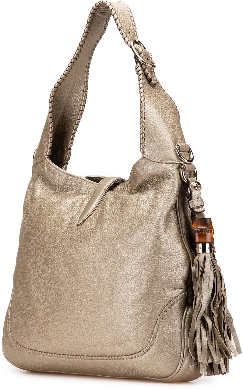 Gucci Medium Calfskin New Jackie Satchel Goud