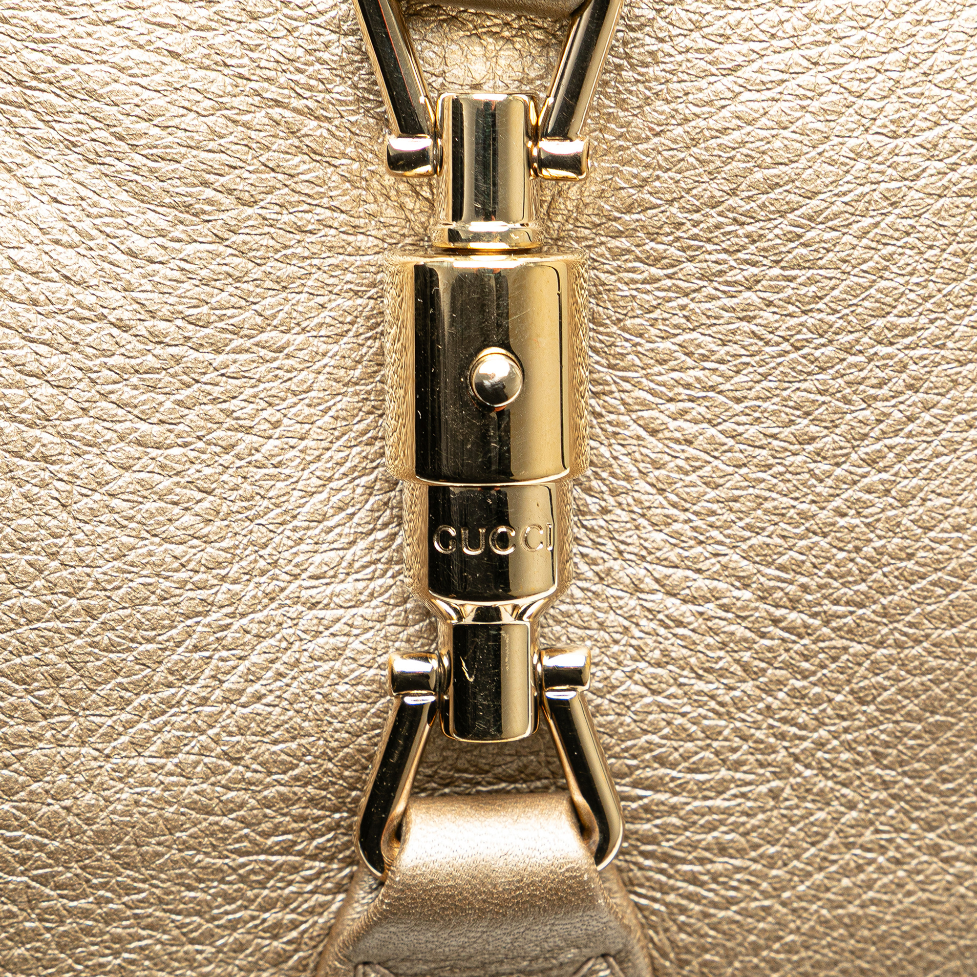 Gucci Medium Calfskin New Jackie Satchel Goud