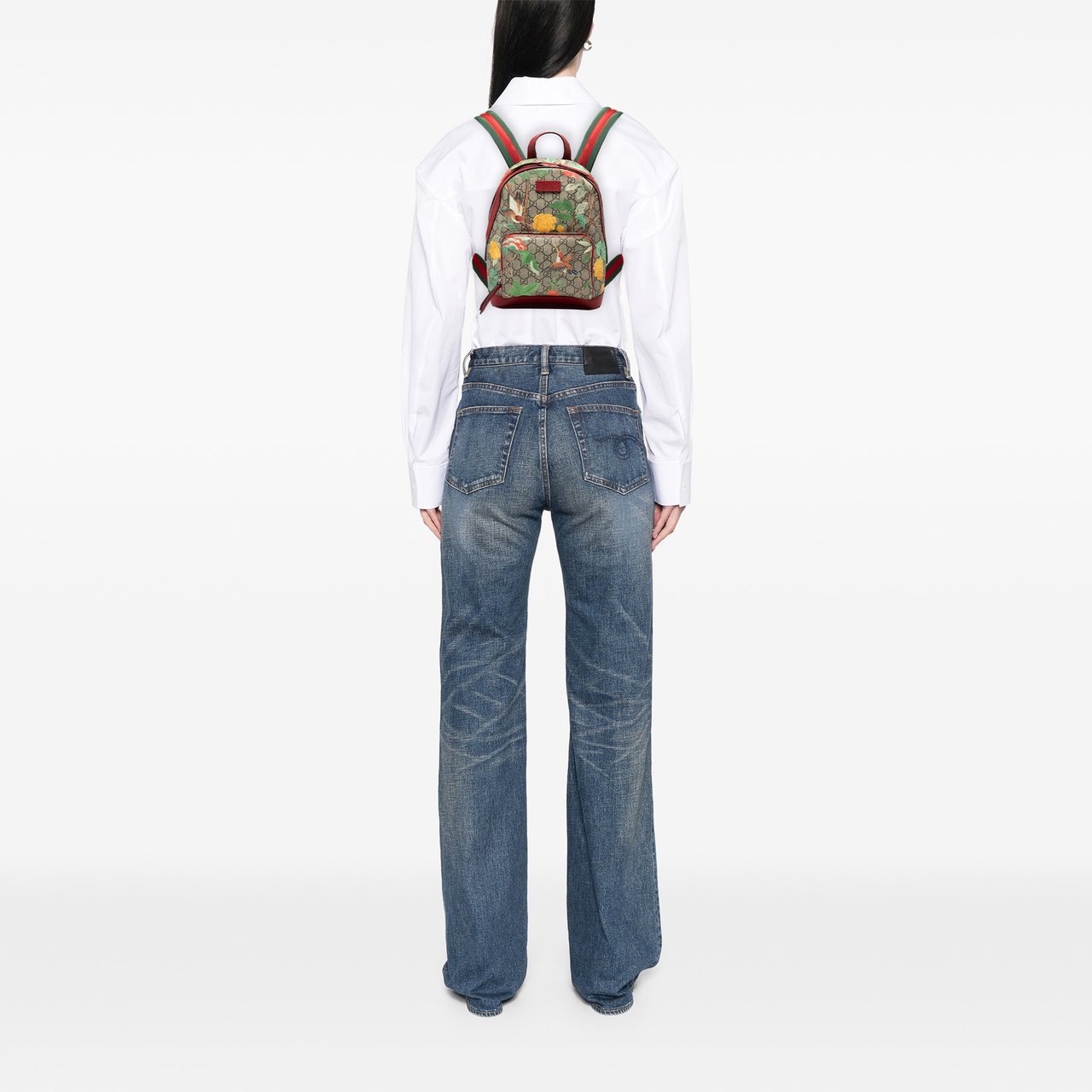 Gucci Small GG Supreme Tian Backpack Bruin