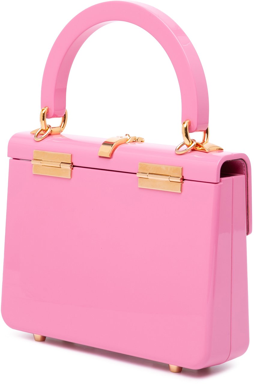 Gucci Mini Acrylic Sylvie 1969 Top Handle Bag Roze