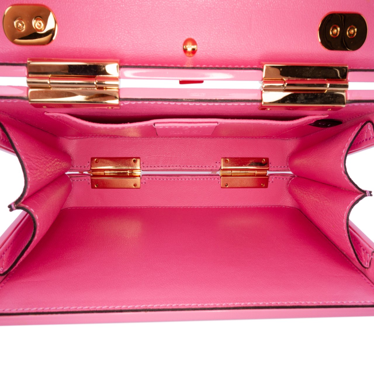 Gucci Mini Acrylic Sylvie 1969 Top Handle Bag Roze