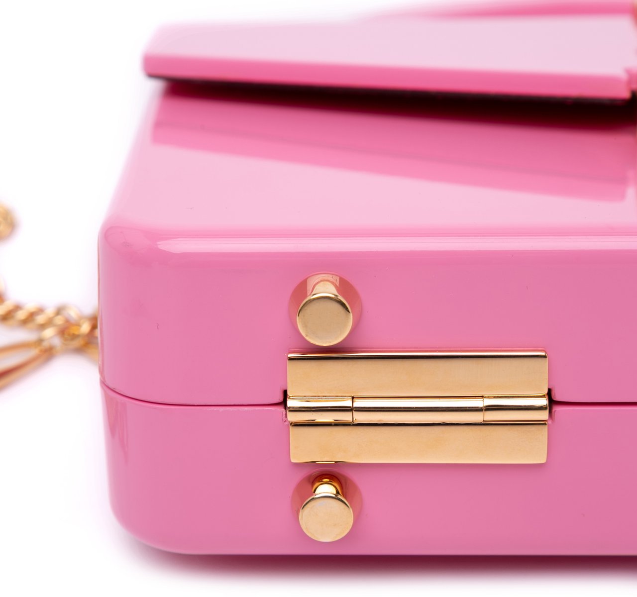 Gucci Mini Acrylic Sylvie 1969 Top Handle Bag Roze