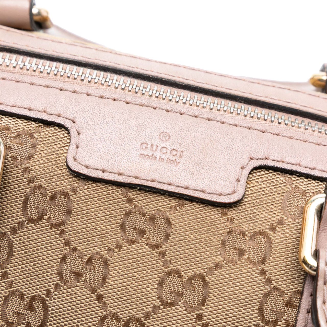 Gucci Medium GG Canvas Joy Boston Bag Bruin