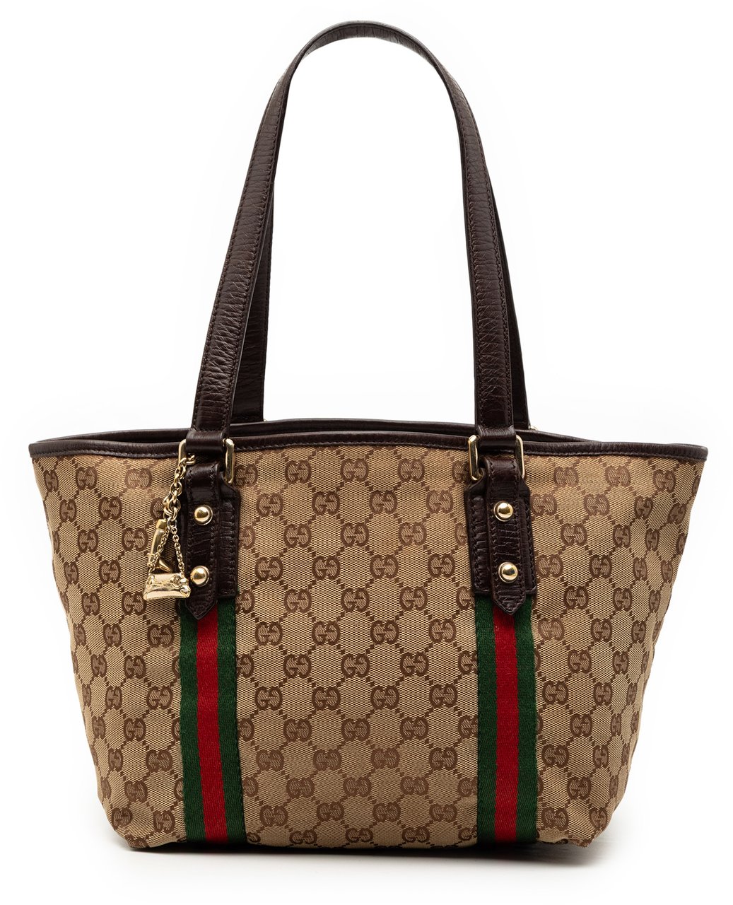 Gucci GG Canvas Jolicoeur Tote Bruin