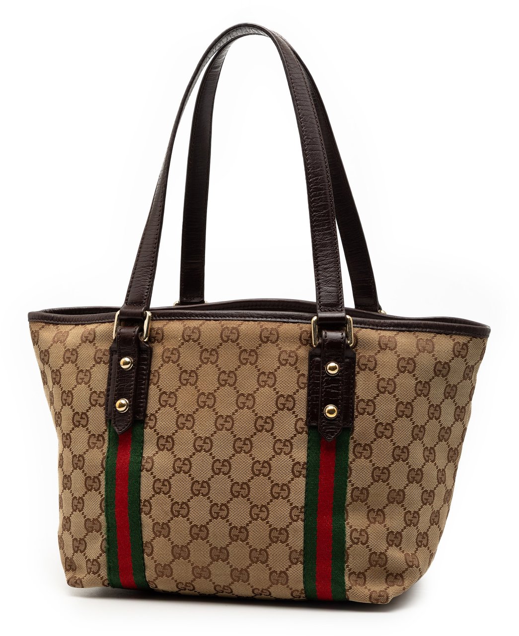 Gucci GG Canvas Jolicoeur Tote Bruin