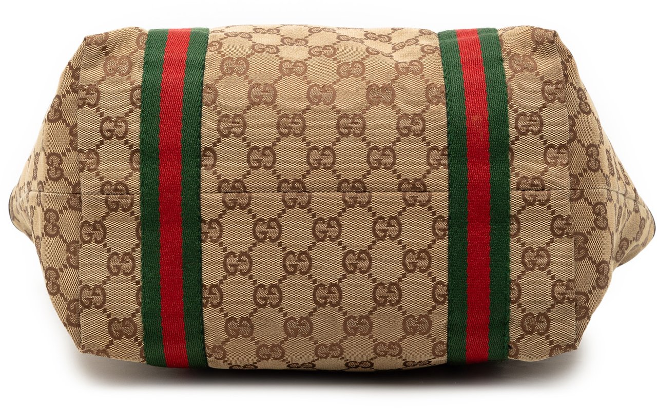 Gucci GG Canvas Jolicoeur Tote Bruin