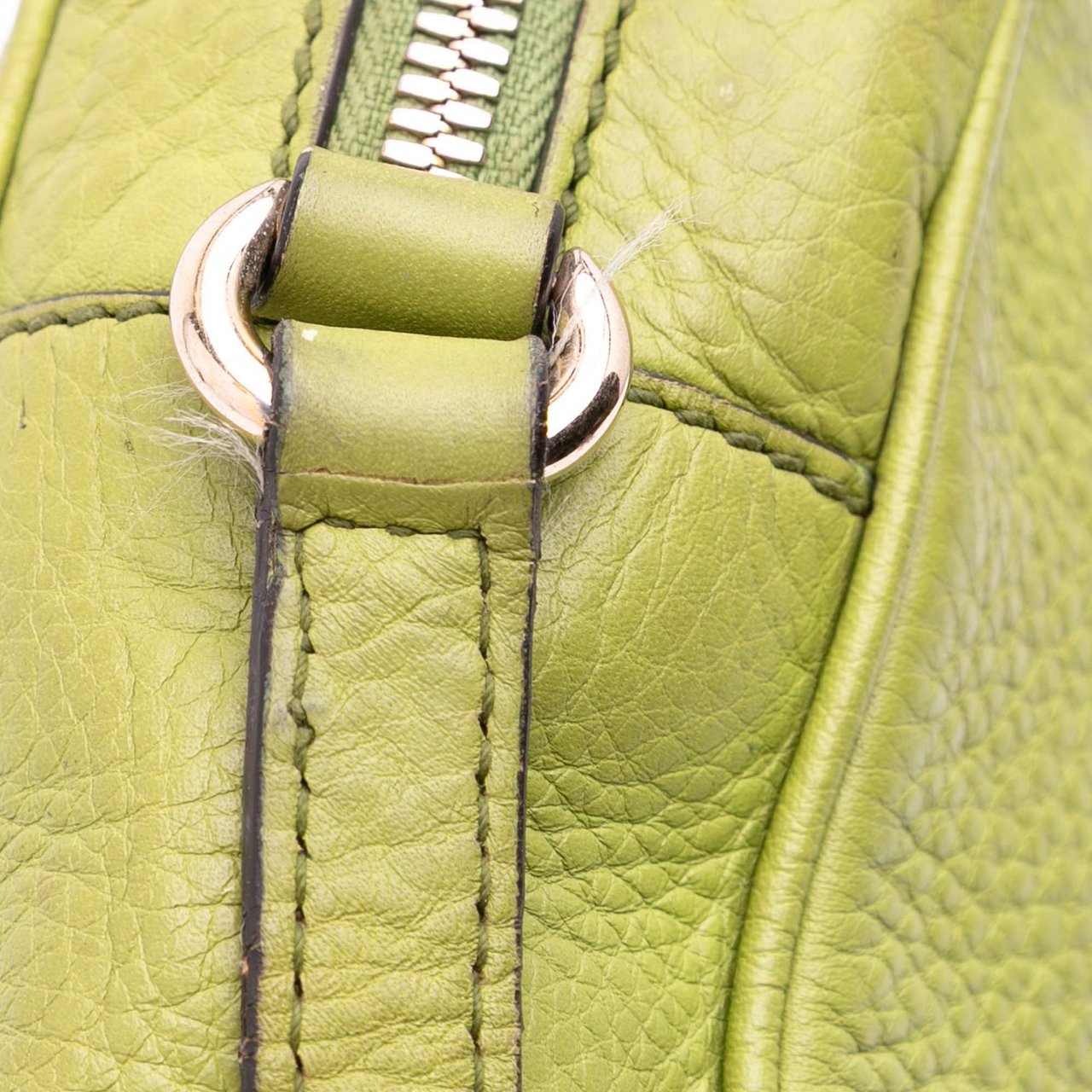 Gucci Leather Soho Disco Crossbody Groen