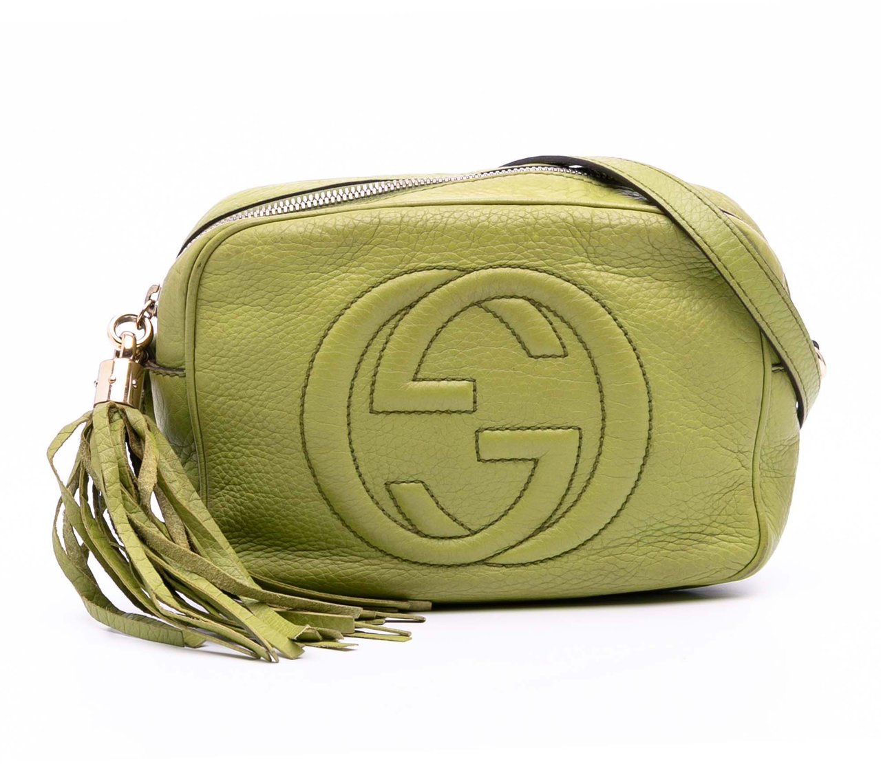 Gucci Leather Soho Disco Crossbody Groen