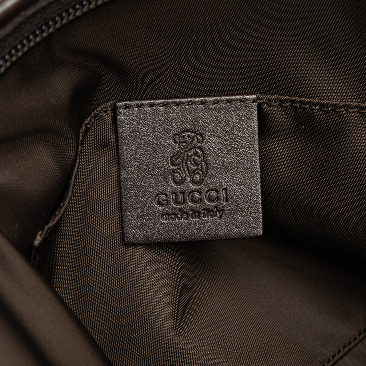 Gucci Mini GG Canvas Web Childrens Handbag Bruin