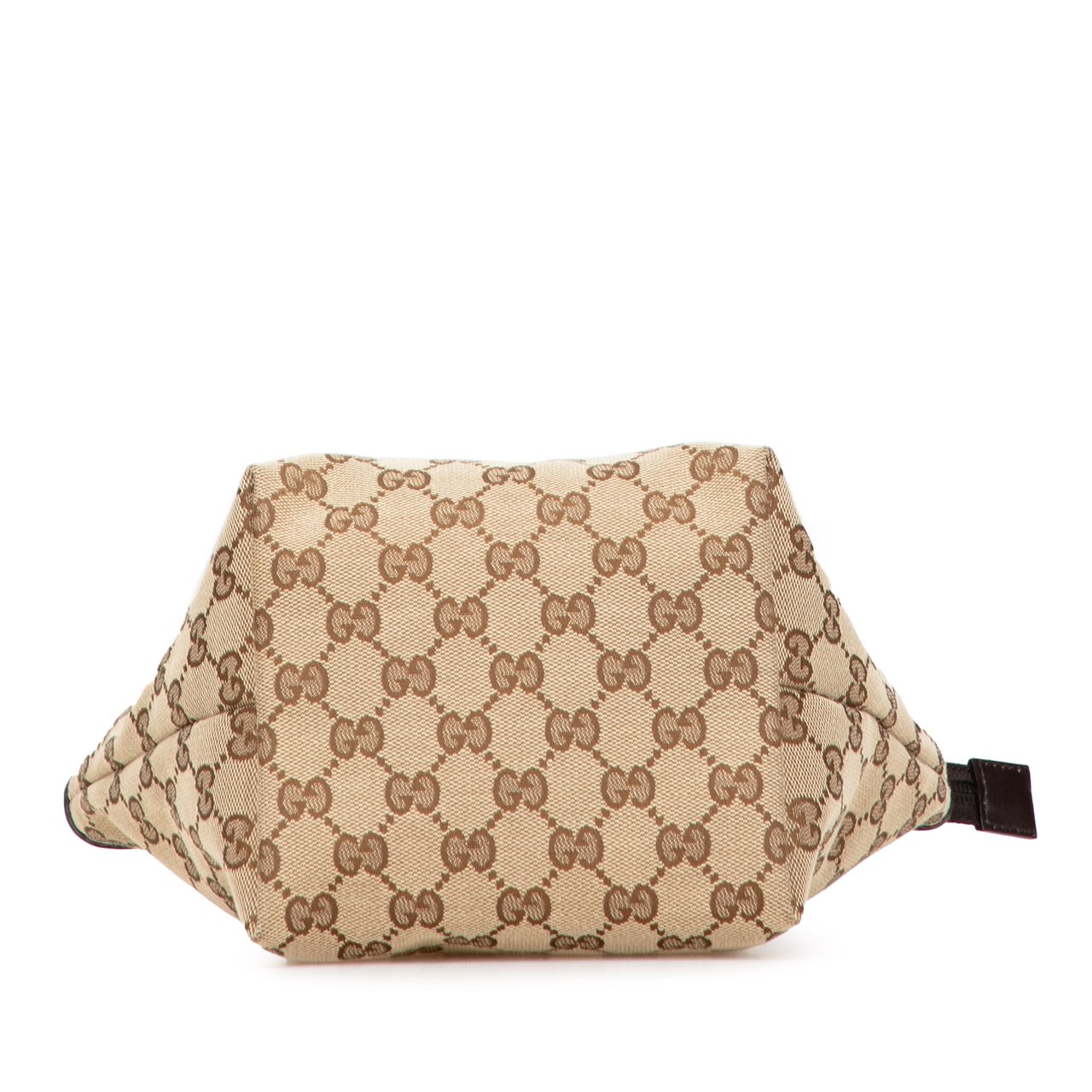 Gucci Mini GG Canvas Web Childrens Handbag Bruin
