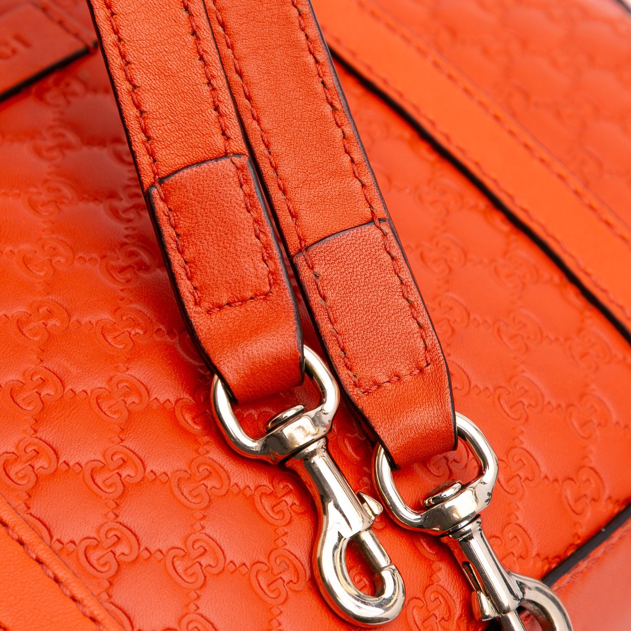 Gucci Small Microguccissima Bree Satchel Oranje