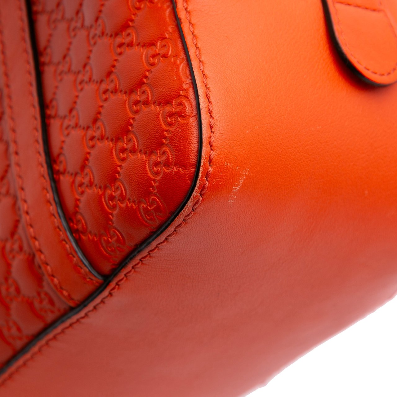 Gucci Small Microguccissima Bree Satchel Oranje