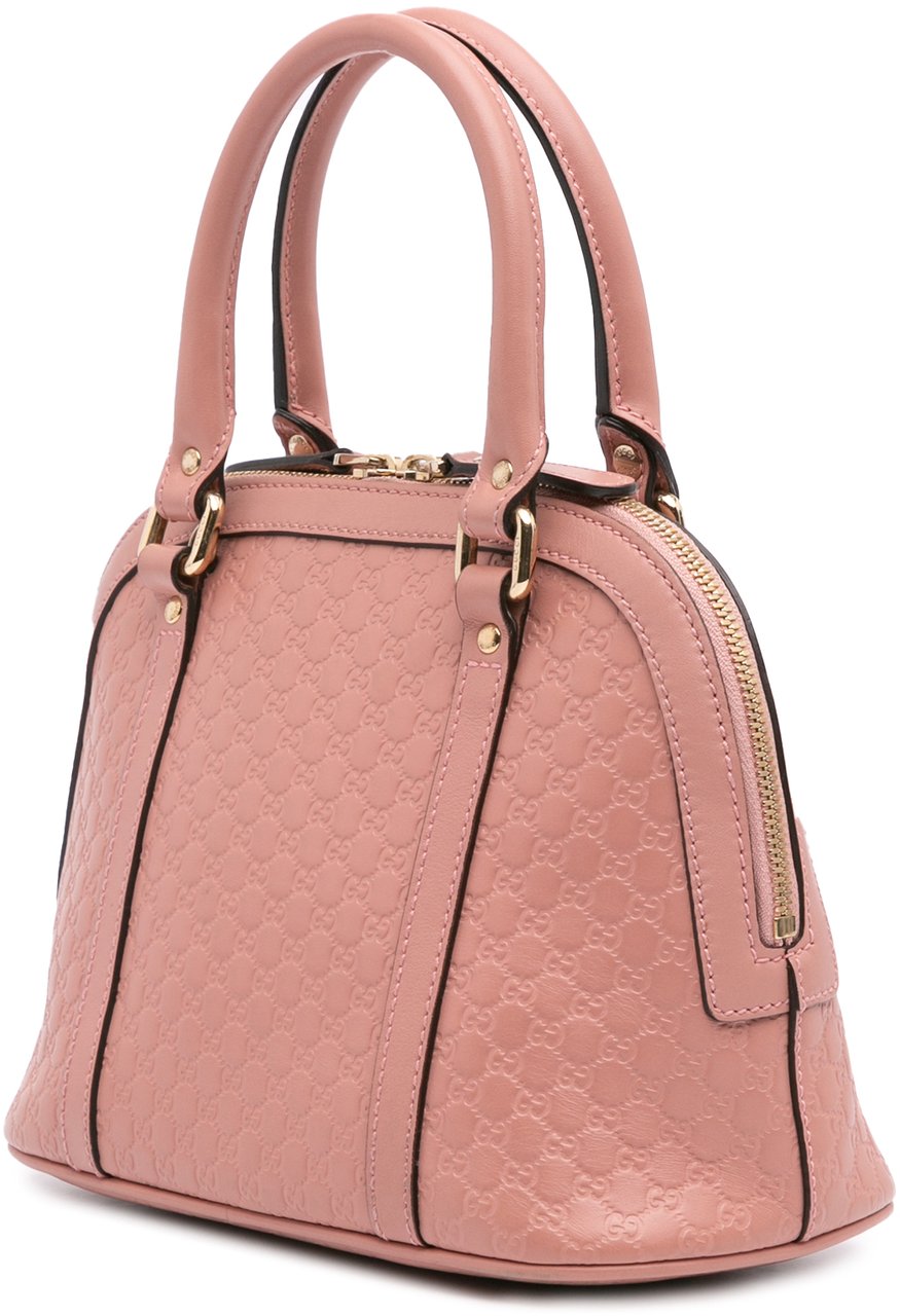 Gucci Mini Microguccissima Dome Satchel Roze