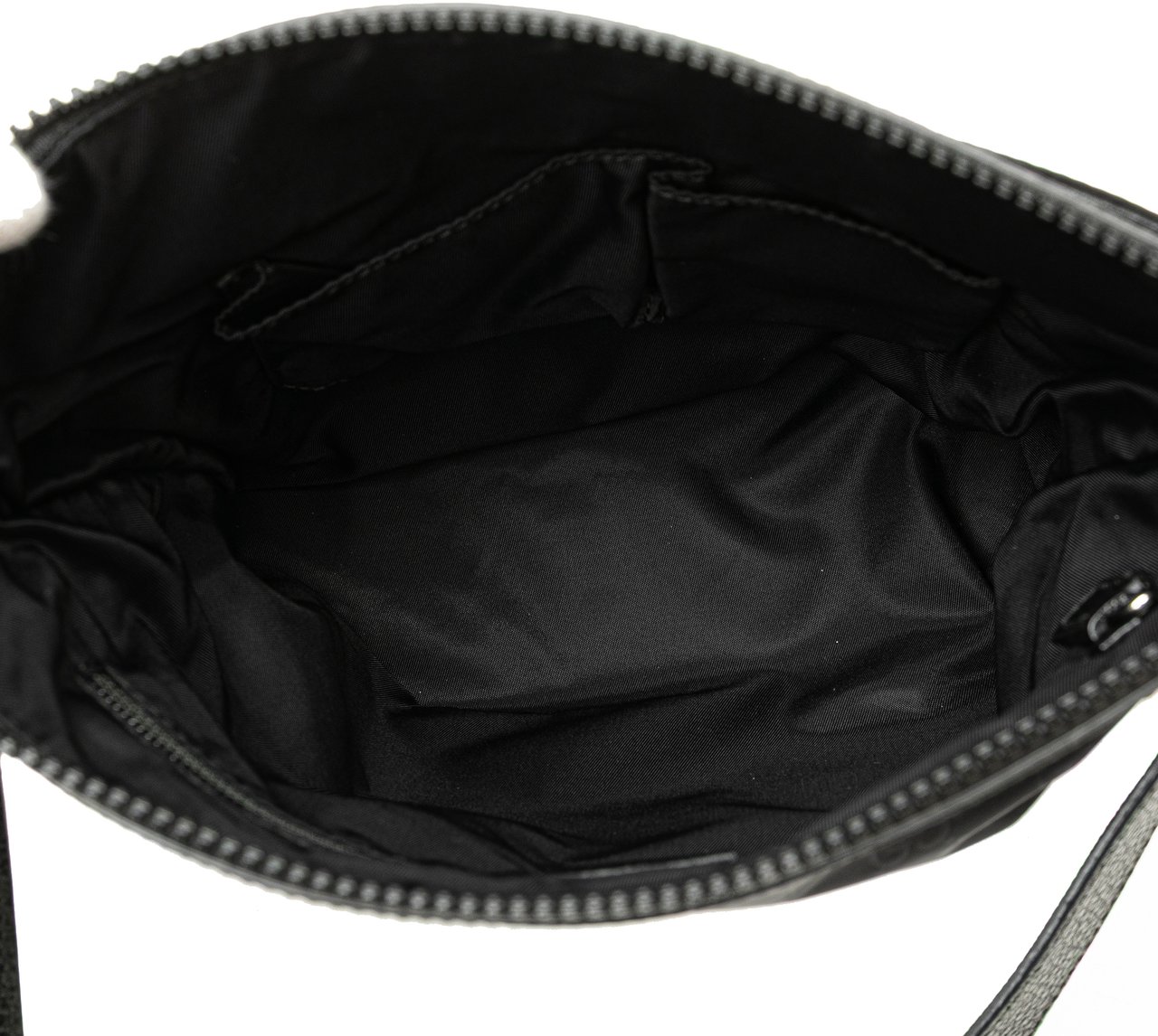Gucci GG Nylon Flat Messenger Bag Zwart