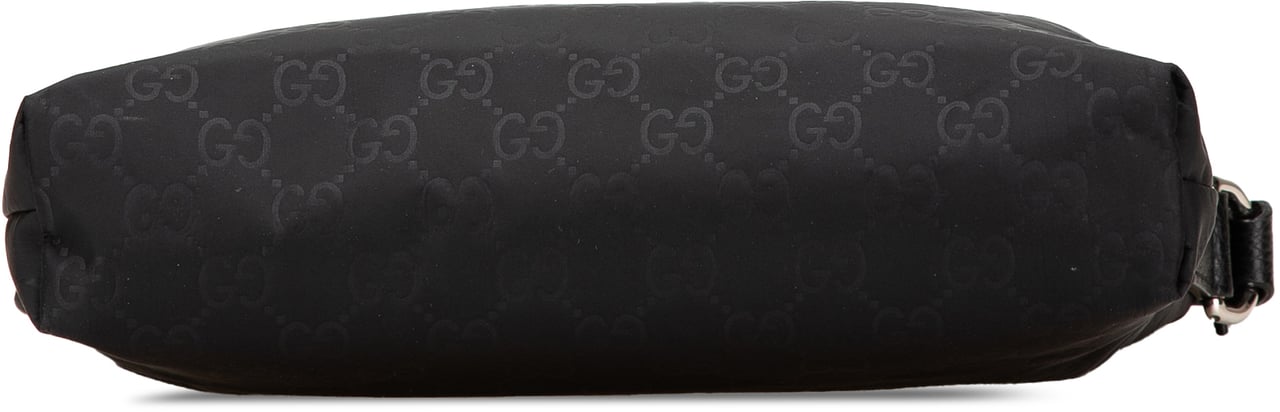 Gucci GG Nylon Flat Messenger Bag Zwart
