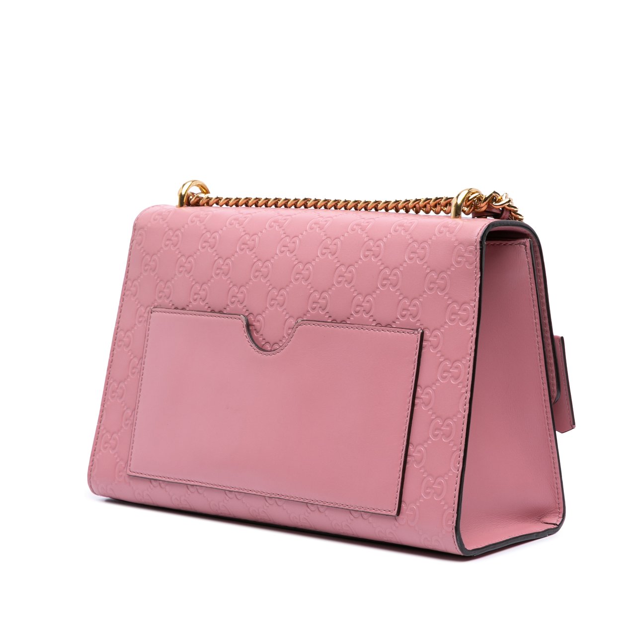 Gucci Medium Guccissima Padlock Shoulder Bag Roze
