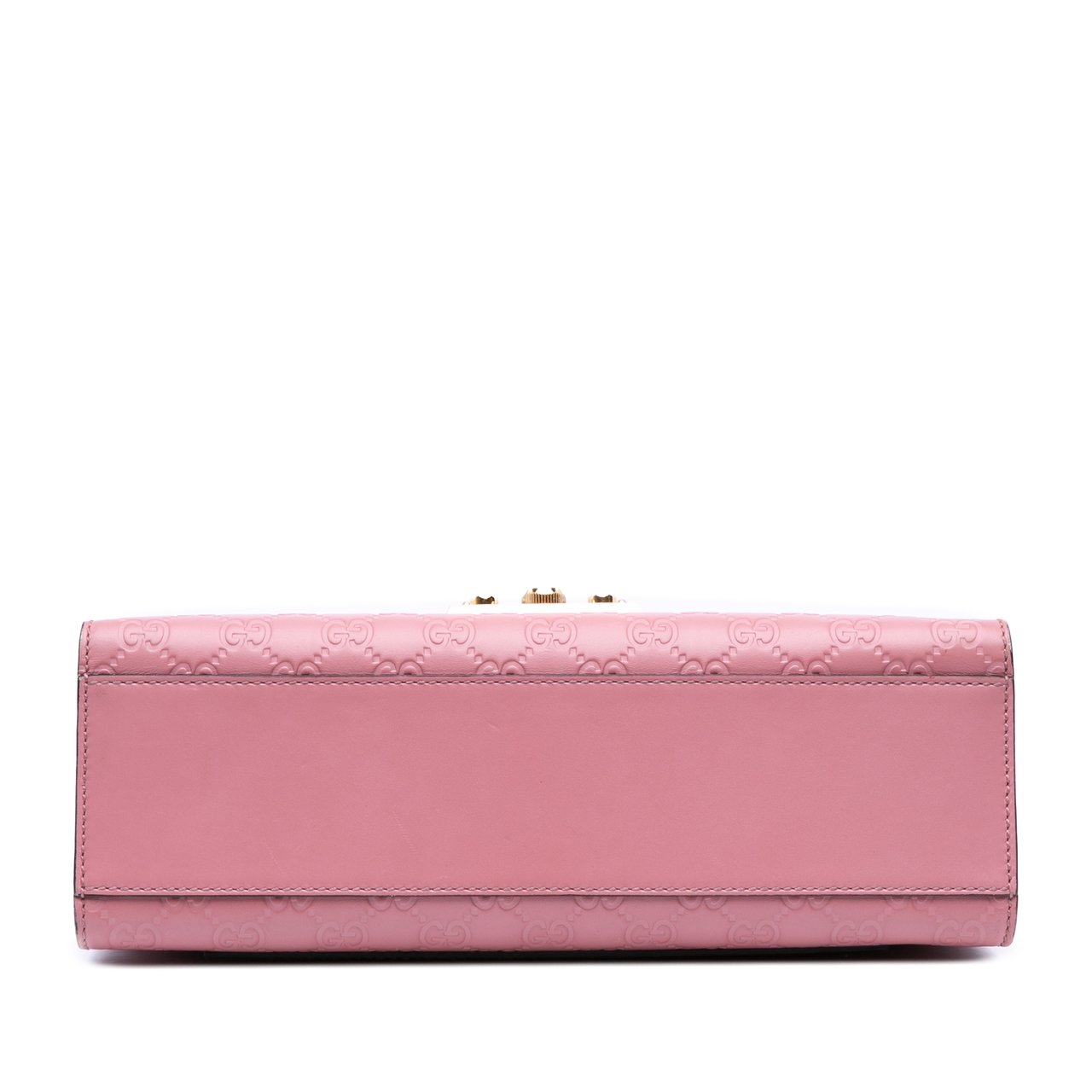 Gucci Medium Guccissima Padlock Shoulder Bag Roze