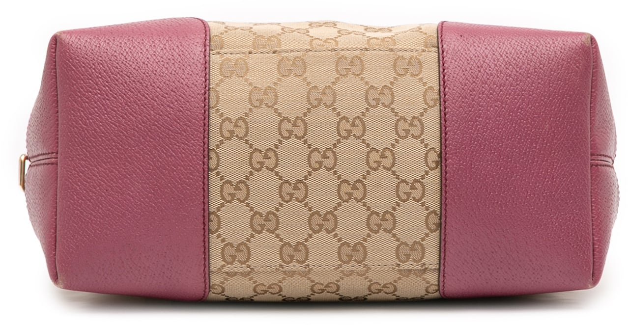 Gucci Medium GG Canvas Bree Satchel Bruin