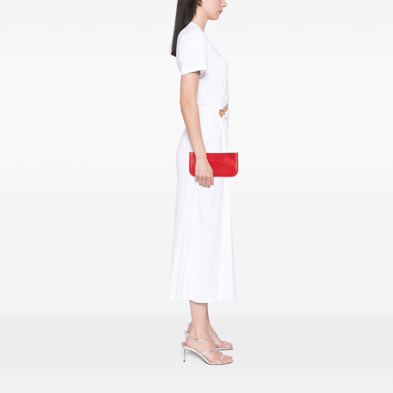 Gucci Leather Craft Pouch Rood