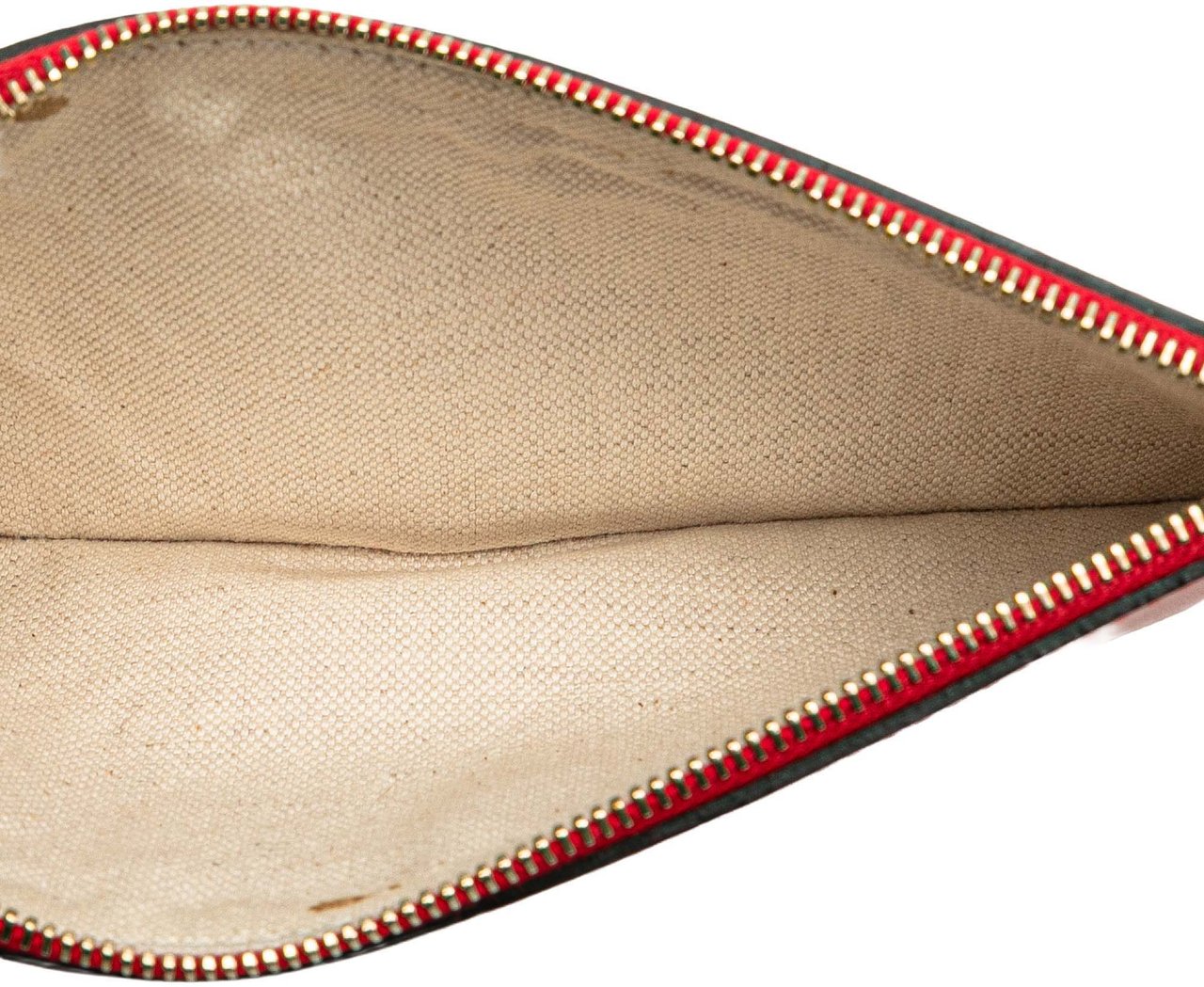 Gucci Leather Craft Pouch Rood