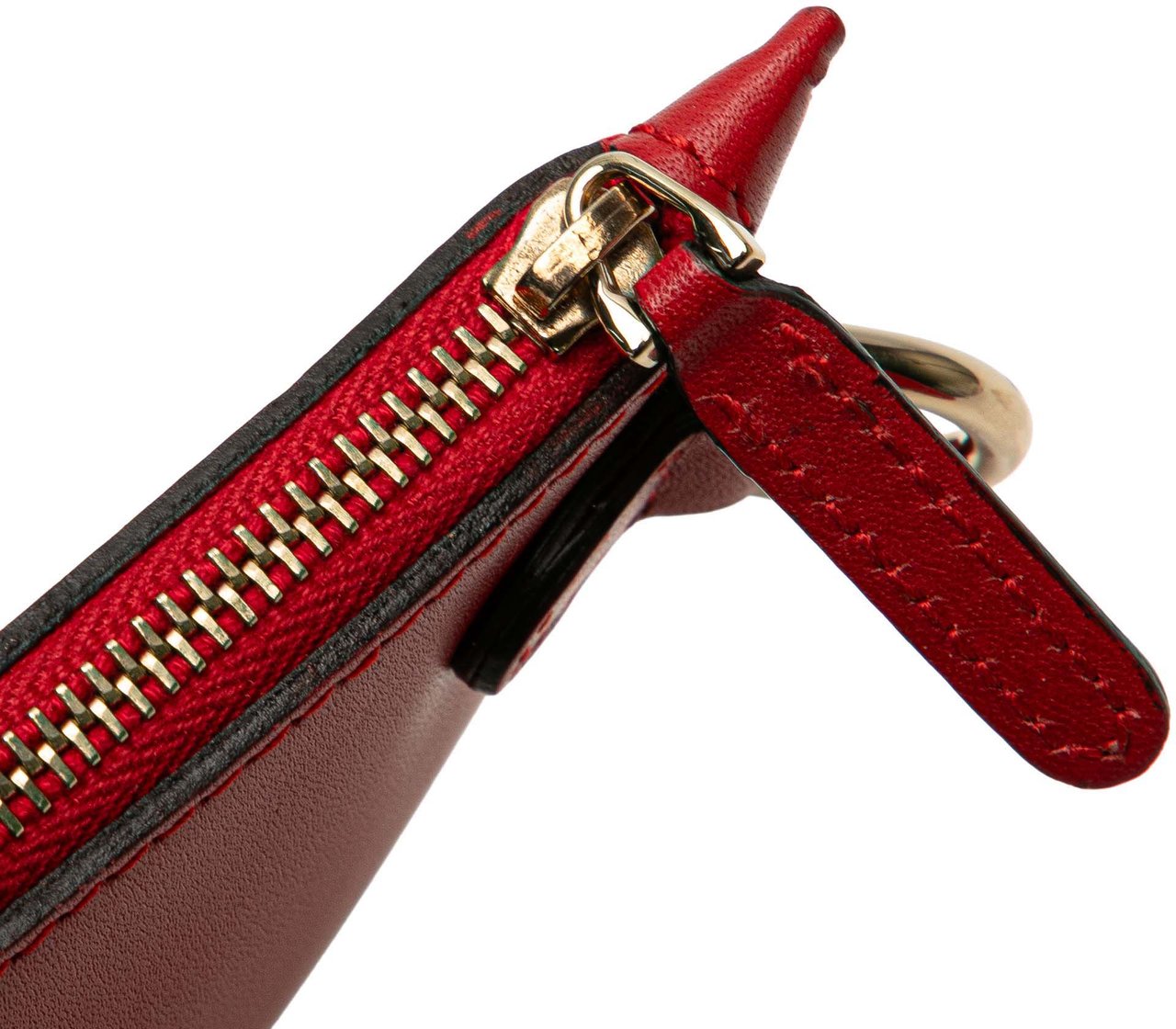 Gucci Leather Craft Pouch Rood