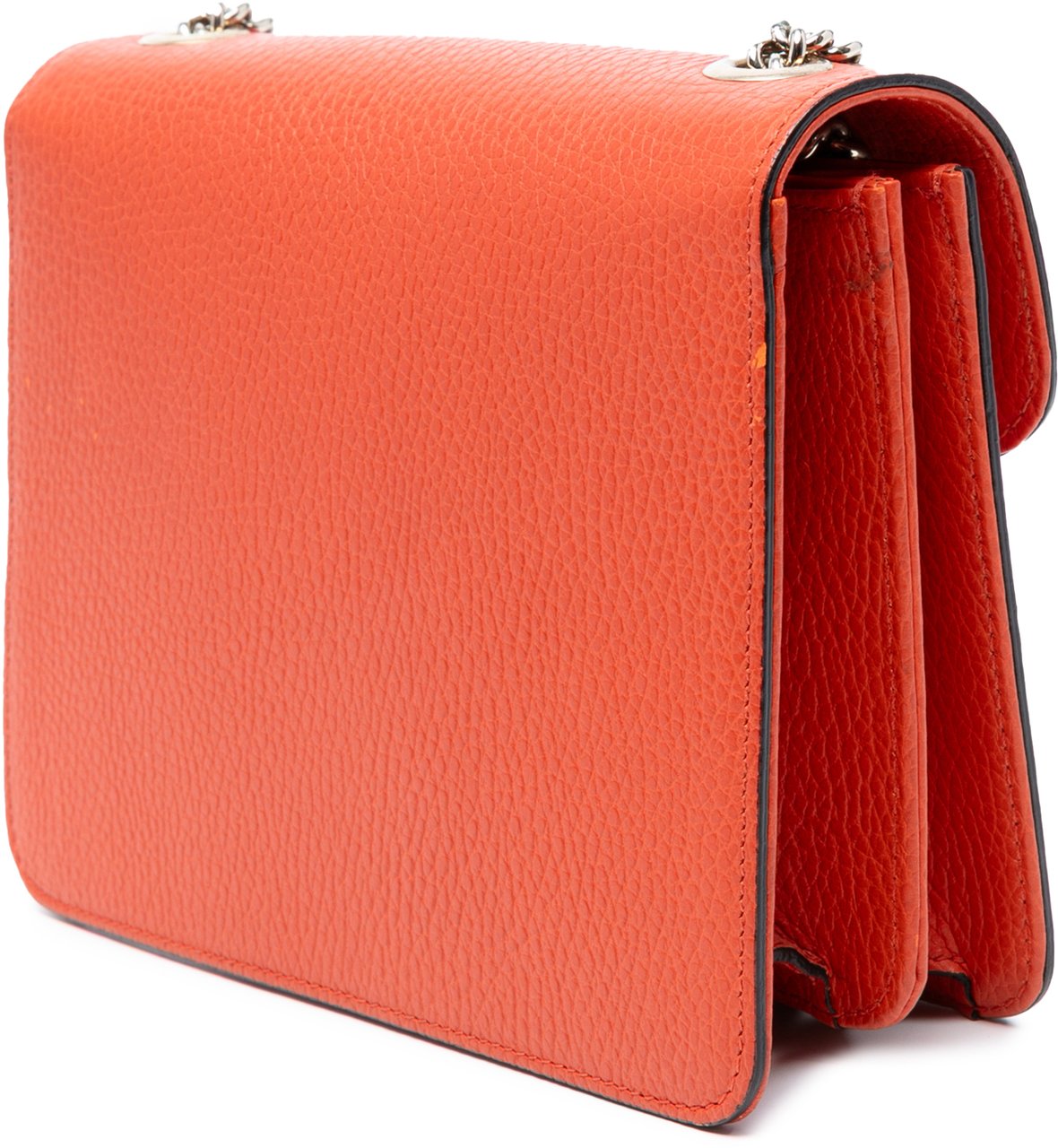 Gucci Small Dollar Calfskin Interlocking G Crossbody Oranje