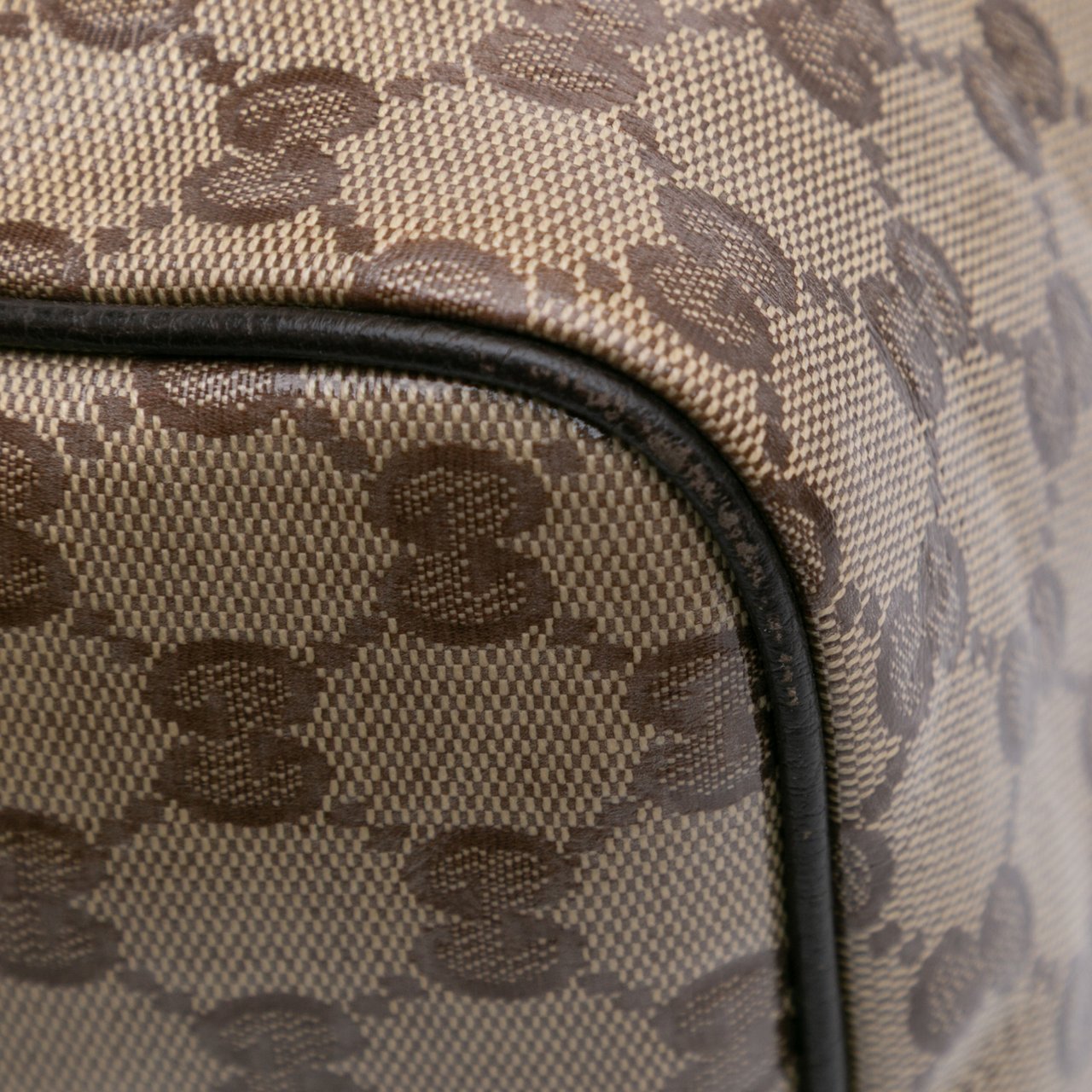 Gucci Medium GG Crystal Joy Boston Bag Bruin