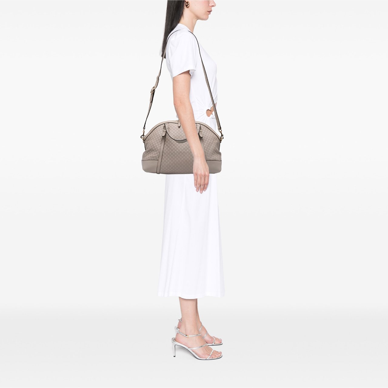 Gucci Large Microguccissima Nice Dome Satchel Wit