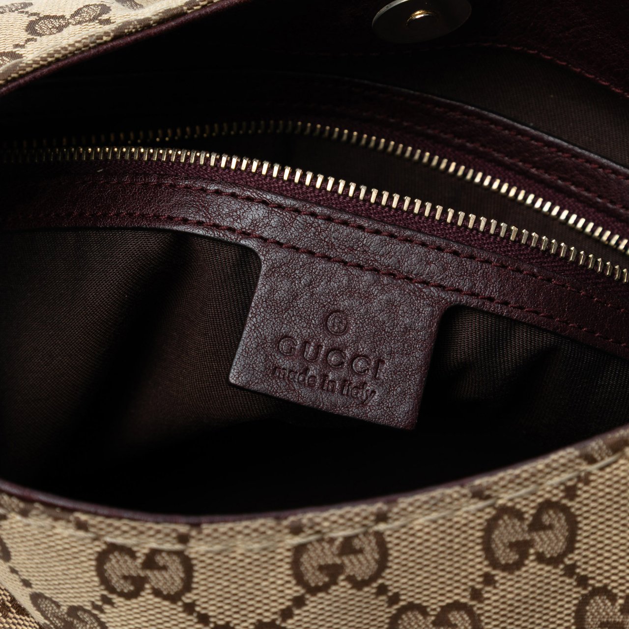 Gucci GG Canvas Charlotte Crossbody Bruin